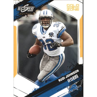2009 Score Inscriptions Gold Zone #100 Rudi Johnson
