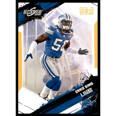 2009 Score Inscriptions Gold Zone #95 Ernie Sims