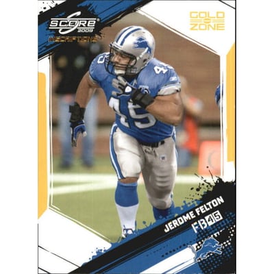 2009 Score Inscriptions Gold Zone #96 Jerome Felton