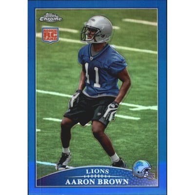 2009 Topps Chrome Blue Refractors #TC111 Aaron Brown