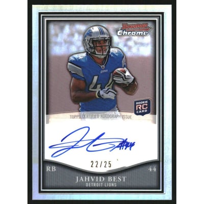 2010 Bowman Chrome Rookie Preview Inserts Autographs #BCRA7 Jahvid Best
