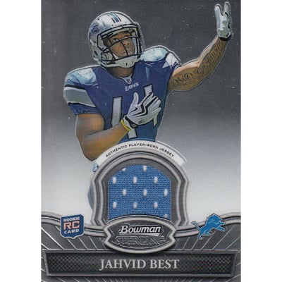 2010 Bowman Sterling #BSRJB Jahvid Best JSY B RC