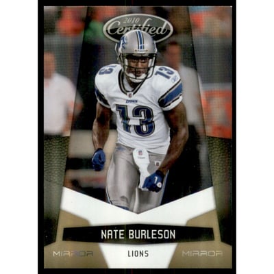 2010 Certified Mirror Gold #50 Nate Burleson