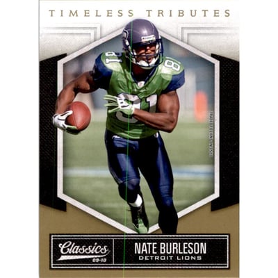 2010 Classics Timeless Tributes Gold #34 Nate Burleson