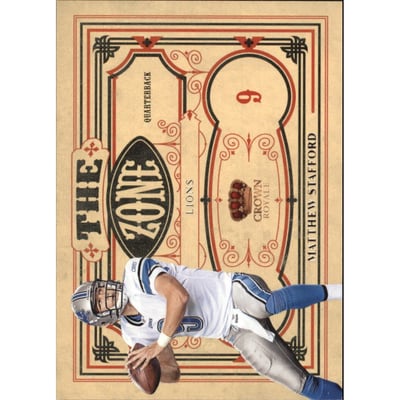 2010 Crown Royale The Zone #13 Matthew Stafford