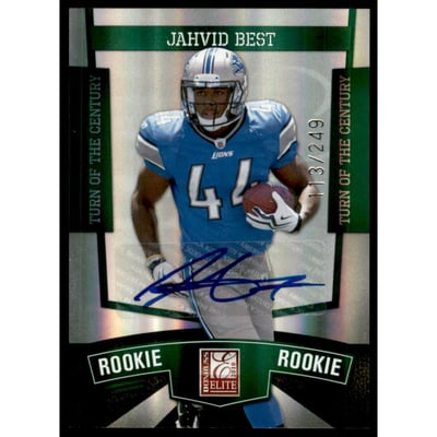 2010 Donruss Elite Turn of the Century Autographs #110 Jahvid Best/249