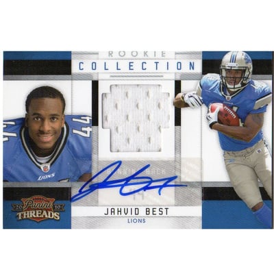 2010 Panini Threads Rookie Collection Materials Autographs #17 Jahvid Best