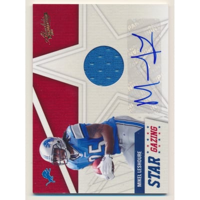 2011 Absolute Memorabilia Star Gazing Materials Autographs #17 Mikel Leshoure