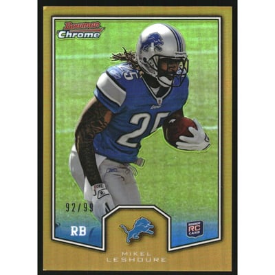 2011 Bowman Chrome Rookie Preview Inserts Refractors #BCR22 Mikel Leshoure