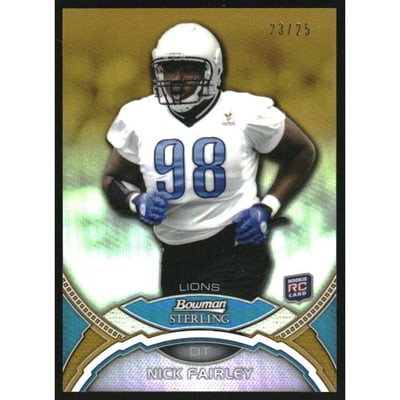 2011 Bowman Sterling Gold Refractors #4 Nick Fairley