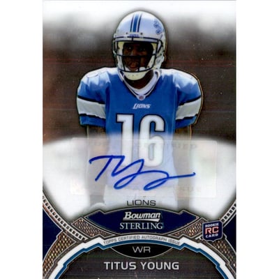 2011 Bowman Sterling #BSARTY Titus Young JSY AU