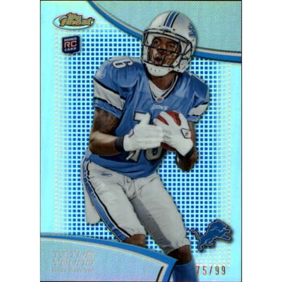 2011 Finest Blue Refractors #102 Titus Young