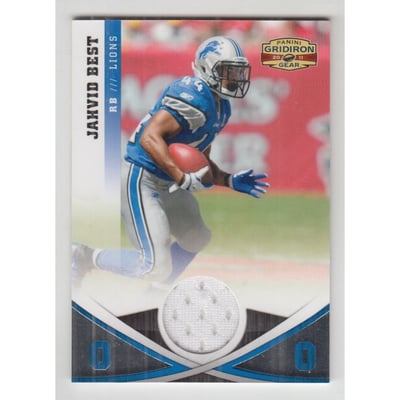 2011 Panini Gridiron Gear Jerseys O's #100 Jahvid Best/49