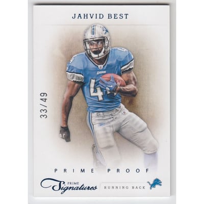 2011 Prime Signatures Prime Proof Blue #79 Jahvid Best