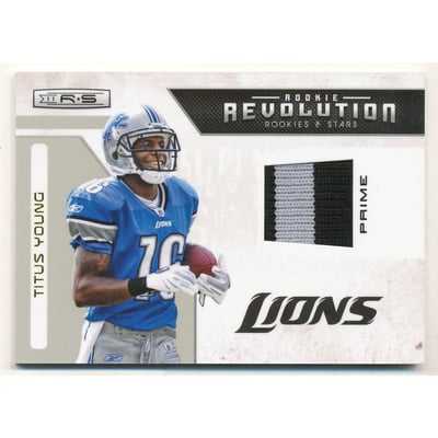 2011 Rookies and Stars Rookie Revolution Materials Prime #15 Titus Young