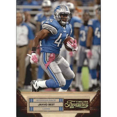 2011 Timeless Treasures Gold #38 Jahvid Best