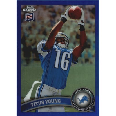 2011 Topps Chrome Blue Refractors #137 Titus Young