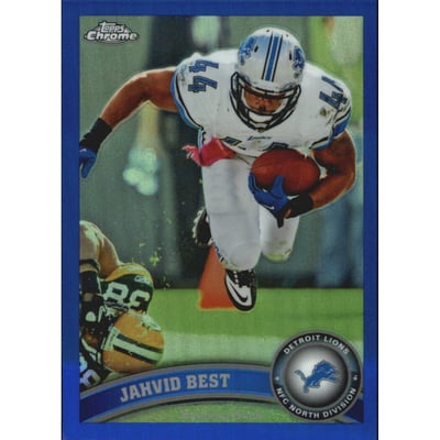 2011 Topps Chrome Blue Refractors #197 Jahvid Best