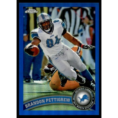 2011 Topps Chrome Blue Refractors #49 Brandon Pettigrew