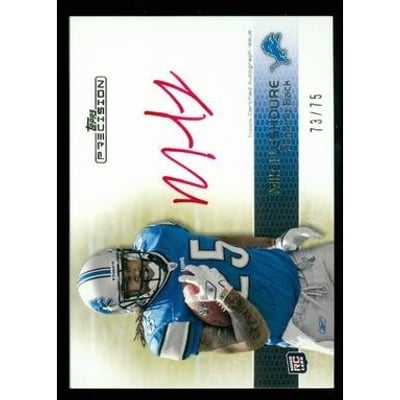 2011 Topps Precision Rookie Autographs Red Ink #109 Mikel Leshoure