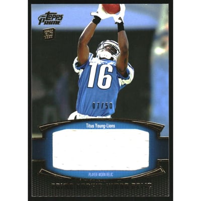 2011 Topps Prime Rookie Jumbo Relics Gold #PRJTY Titus Young