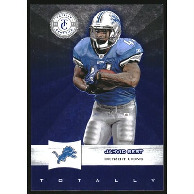 2011 Totally Certified Blue #68 Jahvid Best