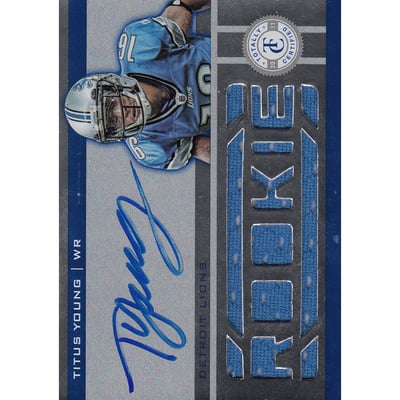 2011 Totally Certified #233 Titus Young JSY AU/499 RC