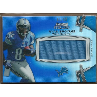 2012 Bowman Sterling Blue Refractors #BSJRRRB Ryan Broyles JSY/99