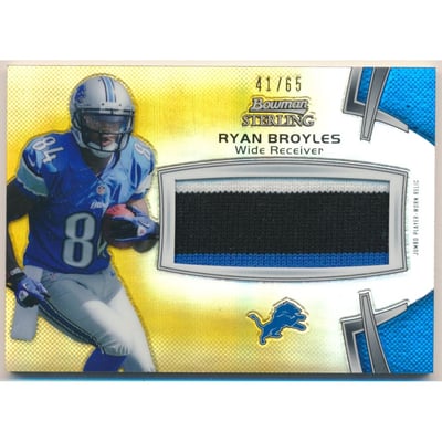 2012 Bowman Sterling Prism Refractors #BSJRRBQ Brian Quick JSY/47