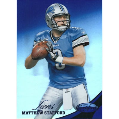 2012 Certified Mirror Blue #98 Matthew Stafford