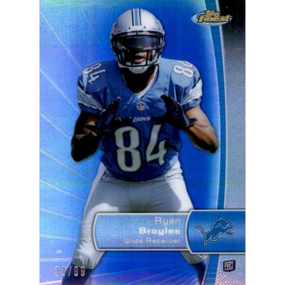 2012 Finest Blue Refractors #144 Ryan Broyles