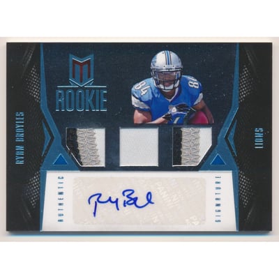 2012 Momentum Platinum #132 Ryan Broyles JSY AU
