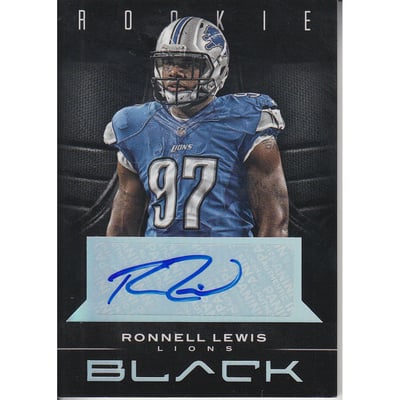 2012 Panini Black Rookie Signatures #182 Ronnell Lewis/199