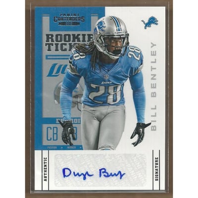 2012 Panini Contenders #134A Bill Bentley AU RC