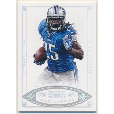 2012 Panini National Treasures Century Silver #22 Mikel Leshoure