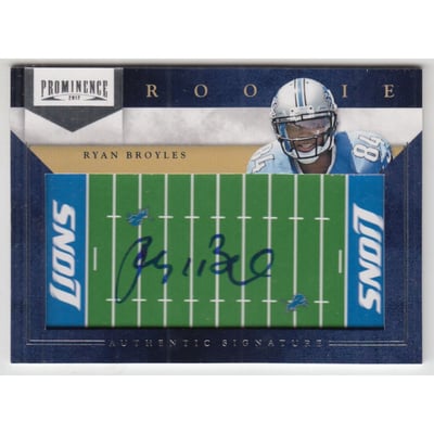 2012 Panini Prominence Rookie NFL Field Autographs #225 Ryan Broyles/245