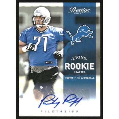 2012 Prestige Rookie Autographs #227 Riley Reiff/899