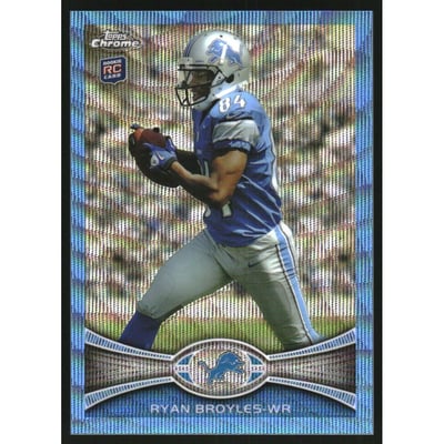 2012 Topps Chrome Blue Wave Refractors #BW186 Ryan Broyles