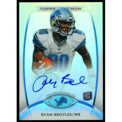 2012 Topps Platinum Rookie Autographs Refractors #146 Ryan Broyles
