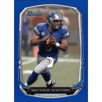 2013 Bowman Blue #2 Matthew Stafford