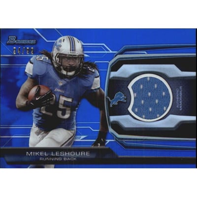 2013 Bowman Relics Blue #BRML Mikel Leshoure