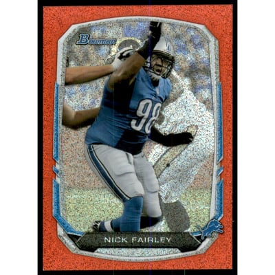 2013 Bowman Silver Ice Red #54 Nick Fairley