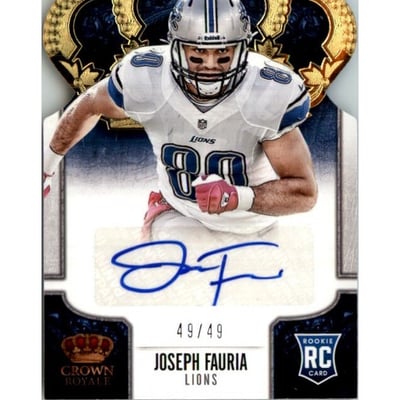 2013 Crown Royale Rookie Signatures Gold #178 Joseph Fauria