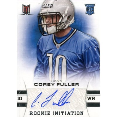 2013 Momentum Rookie Initiation Signatures #19 Corey Fuller/299