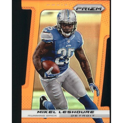 2013 Panini Prizm Prizms Orange Die Cut #112 Mikel Leshoure