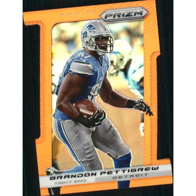 2013 Panini Prizm Prizms Orange Die Cut #113 Brandon Pettigrew
