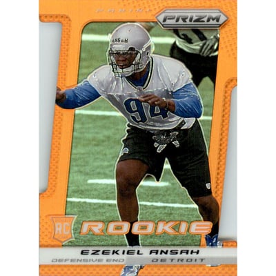 2013 Panini Prizm Prizms Orange Die Cut #236 Ezekiel Ansah