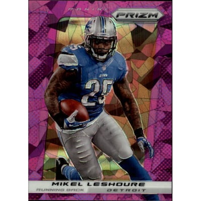 2013 Panini Prizm Prizms Purple Pulsar #112 Mikel Leshoure