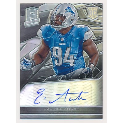 2013 Panini Spectra #140 Ezekiel Ansah AU/99 RC
