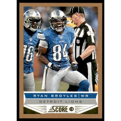2013 Score Gold Zone #70 Ryan Broyles